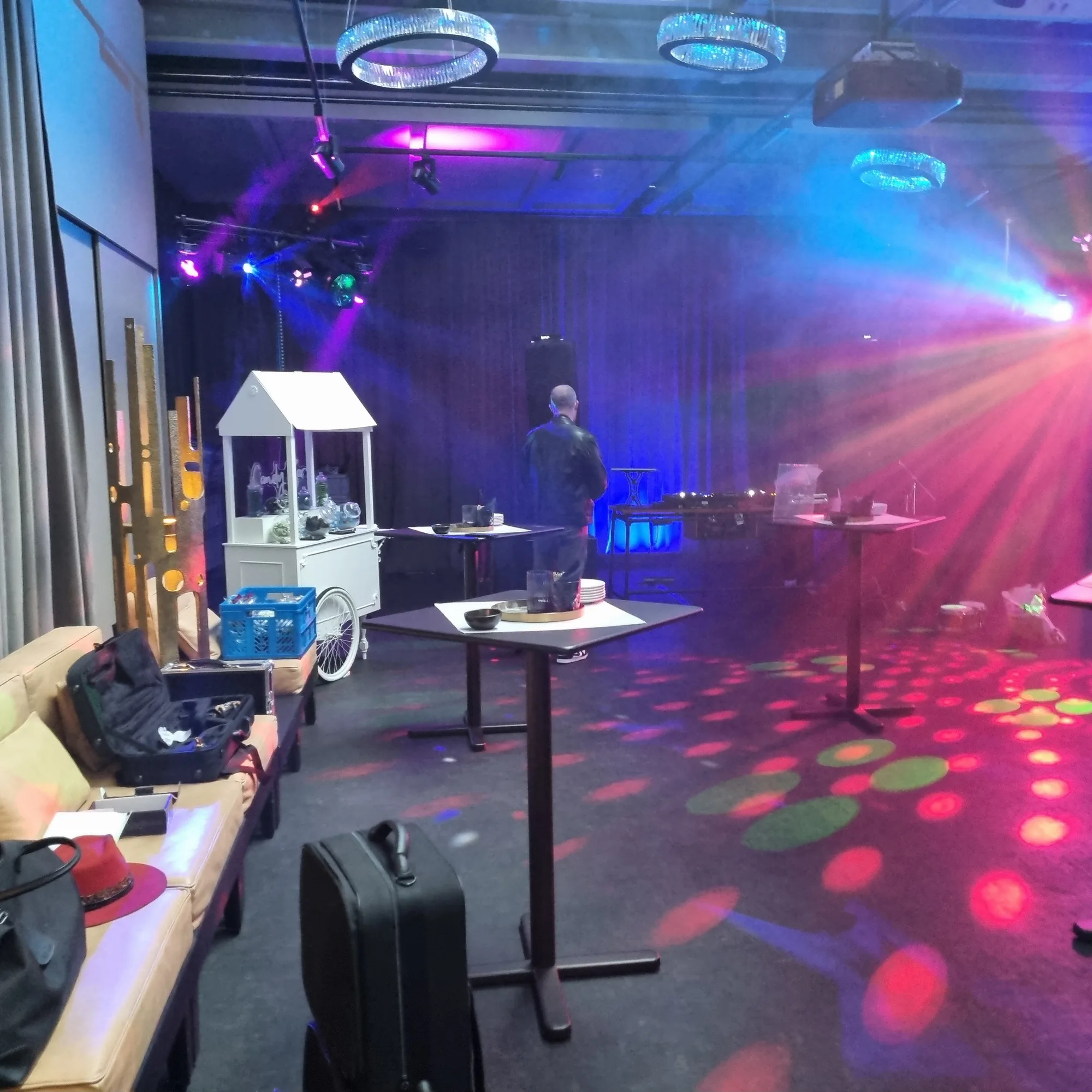 Lichttechnik in einem Club