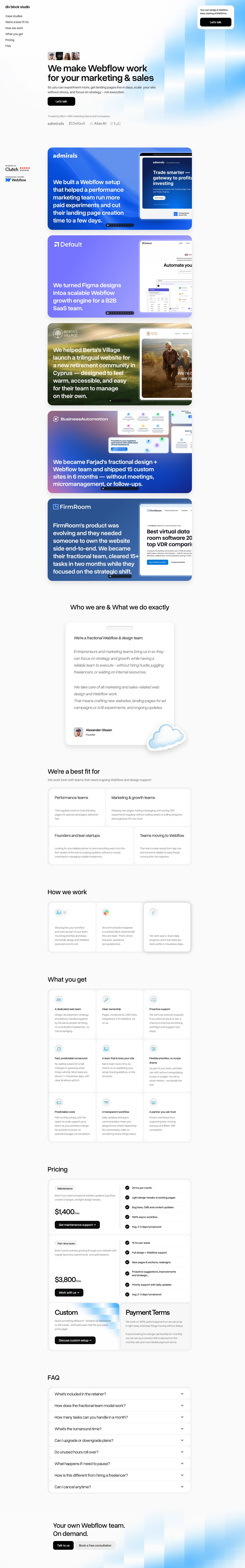 Div Block Studio | Fractional Webflow Agency Built with Webflow ...
