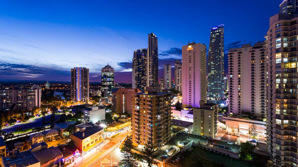 Gold Coast Property Photography - Surfers Paradise at Dusk