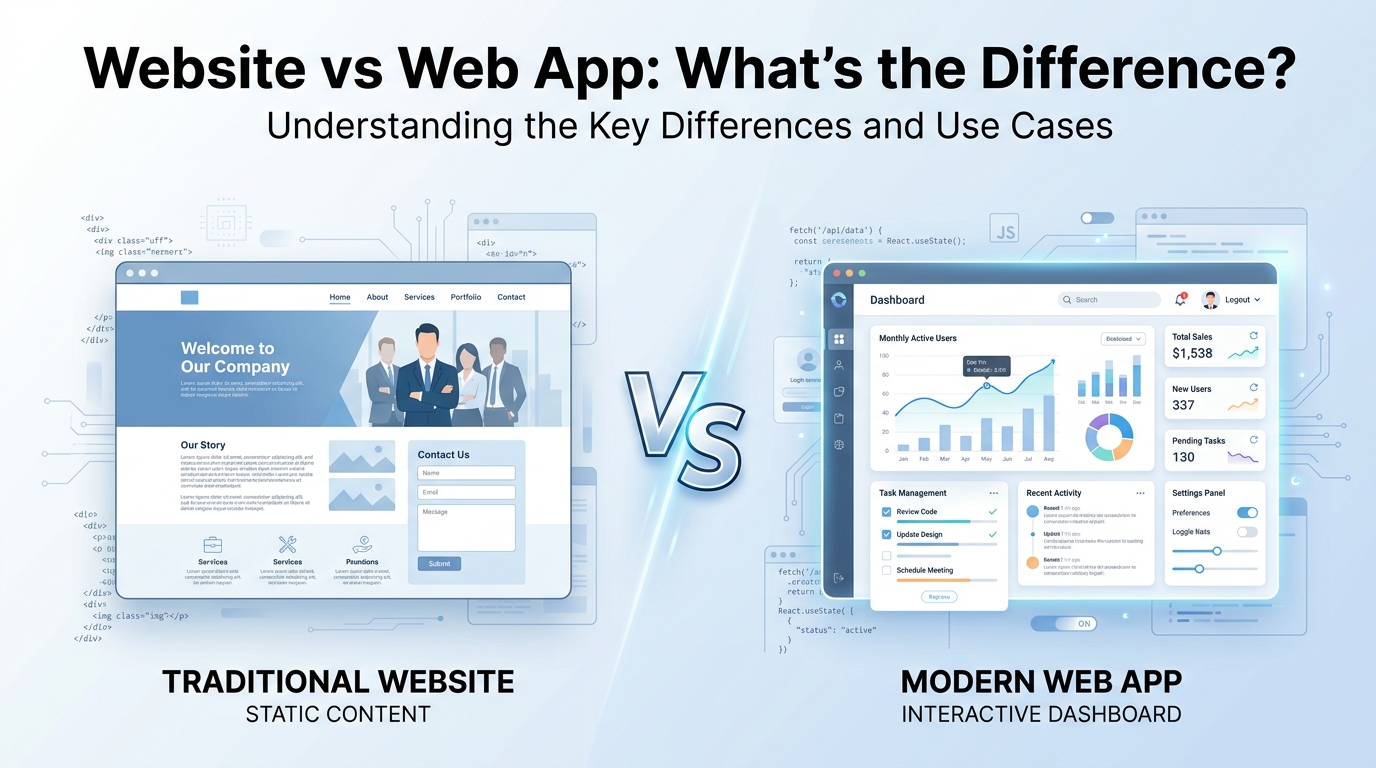Website vs Web App: What's the Difference?