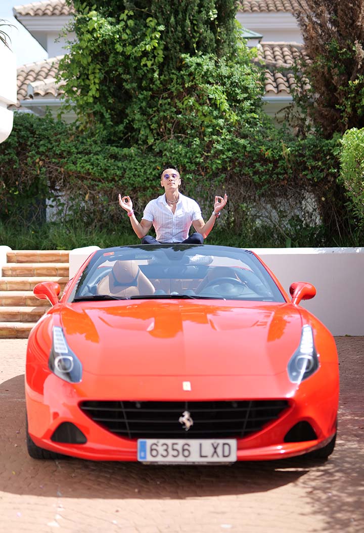 Zazen on a Ferrari, Long Nguyen, ZenflueX, Zenfinity, Zentrepreneur