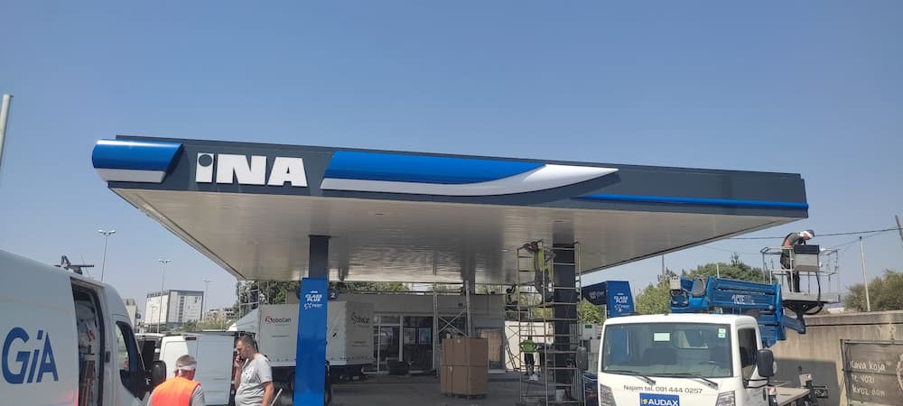 Obnova nadstrešnica&nbsp;Inih&nbsp;benzinski