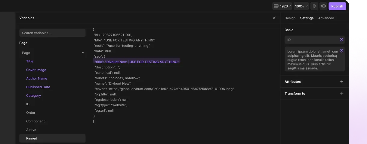 REST API Integrations - Divhunt's Visual Builder