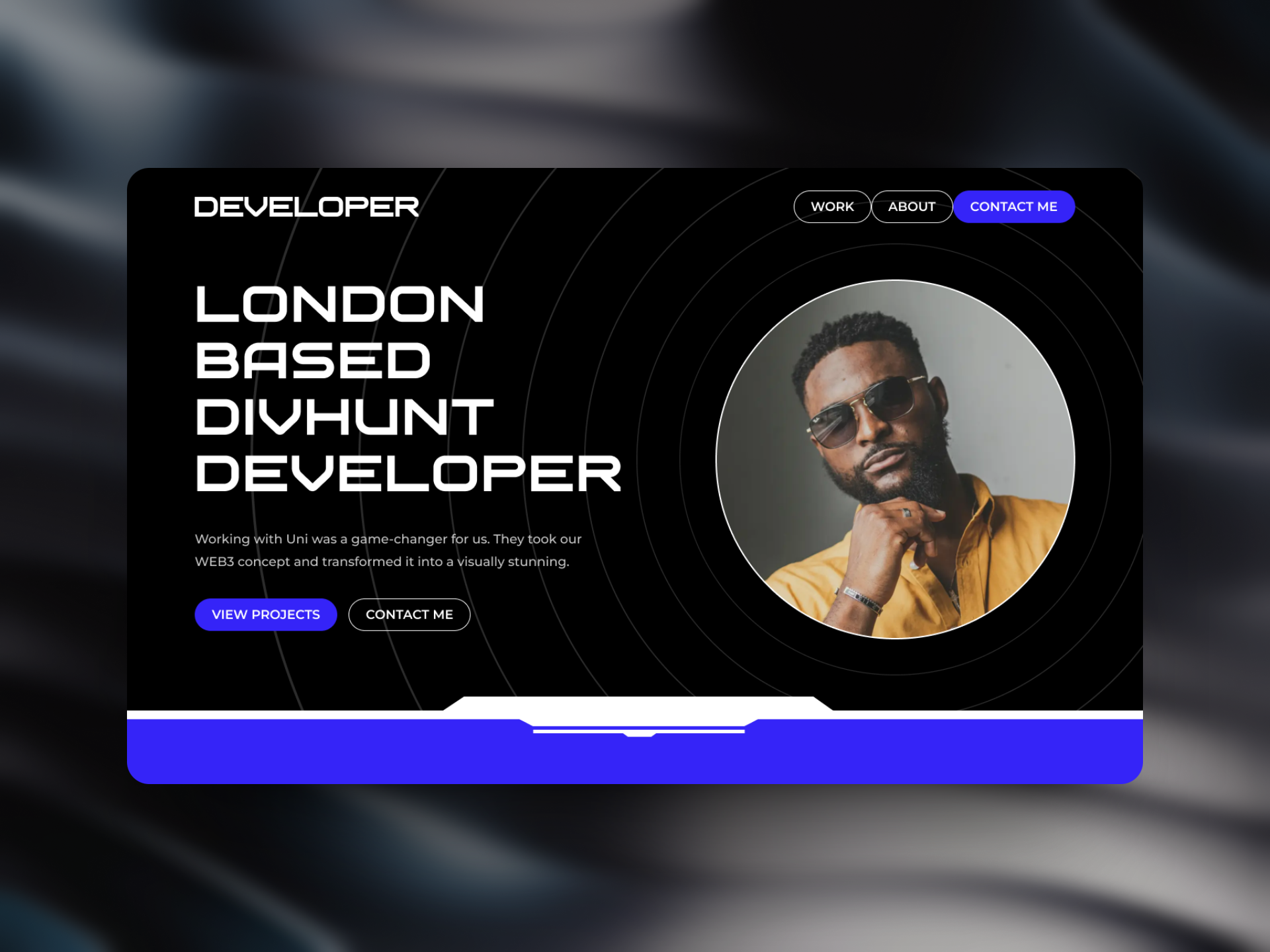 Developer Portfolio Template | Divhunt Template