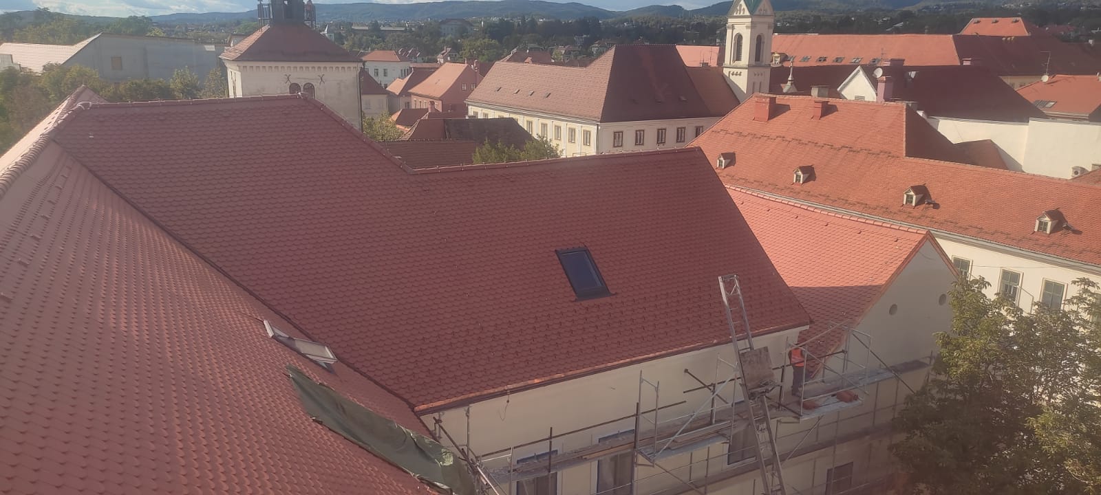 Obnova krova Gornjogradske gimnazije u Zagrebu