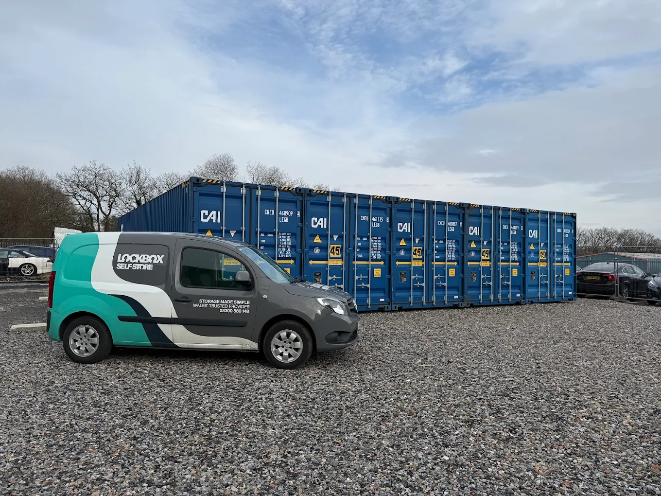 Container delivery at Cross Hands