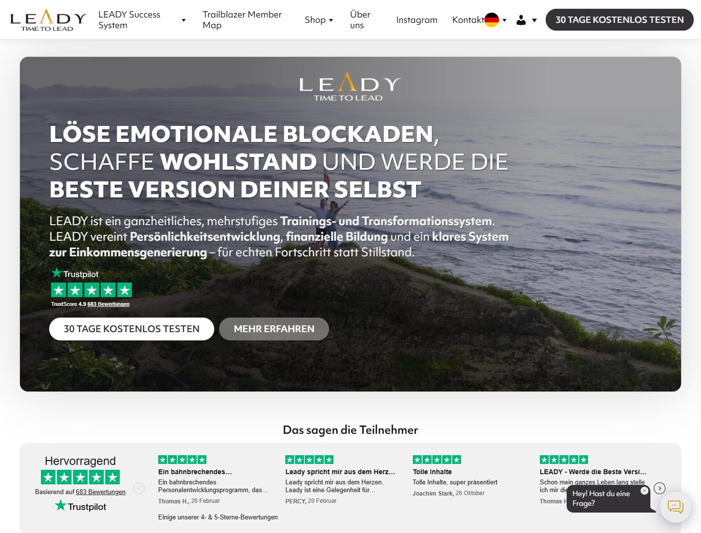 LEADY Family | German Personal Development Platform Built with Brizy ...