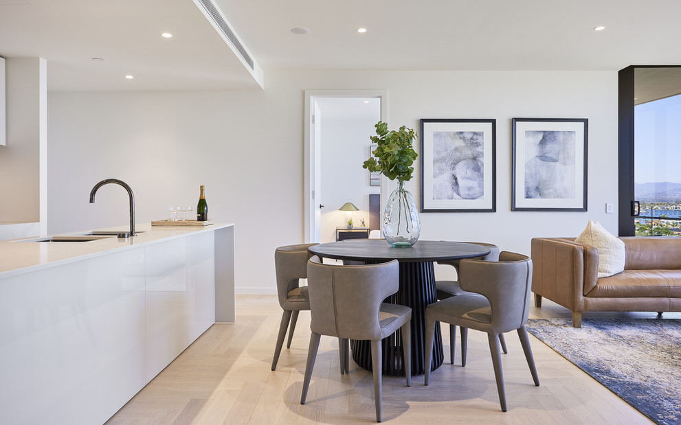 Gold Coast Property Photography - The Lanes Living and Dining, Mermaid Beach