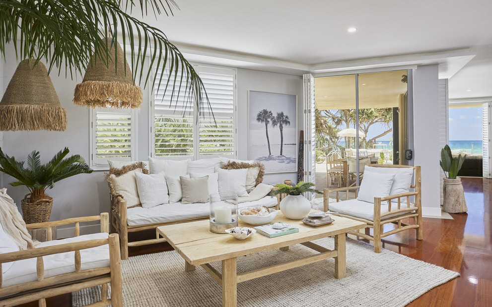 Gold Coast Property Photography - Tugan Living area with views to the Beach