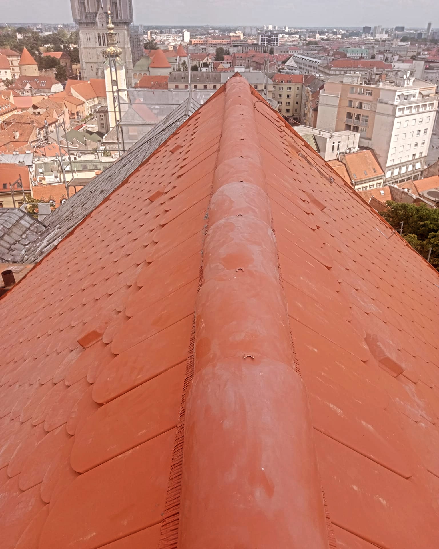 Obnova krova Gornjogradske gimnazije u Zagrebu
