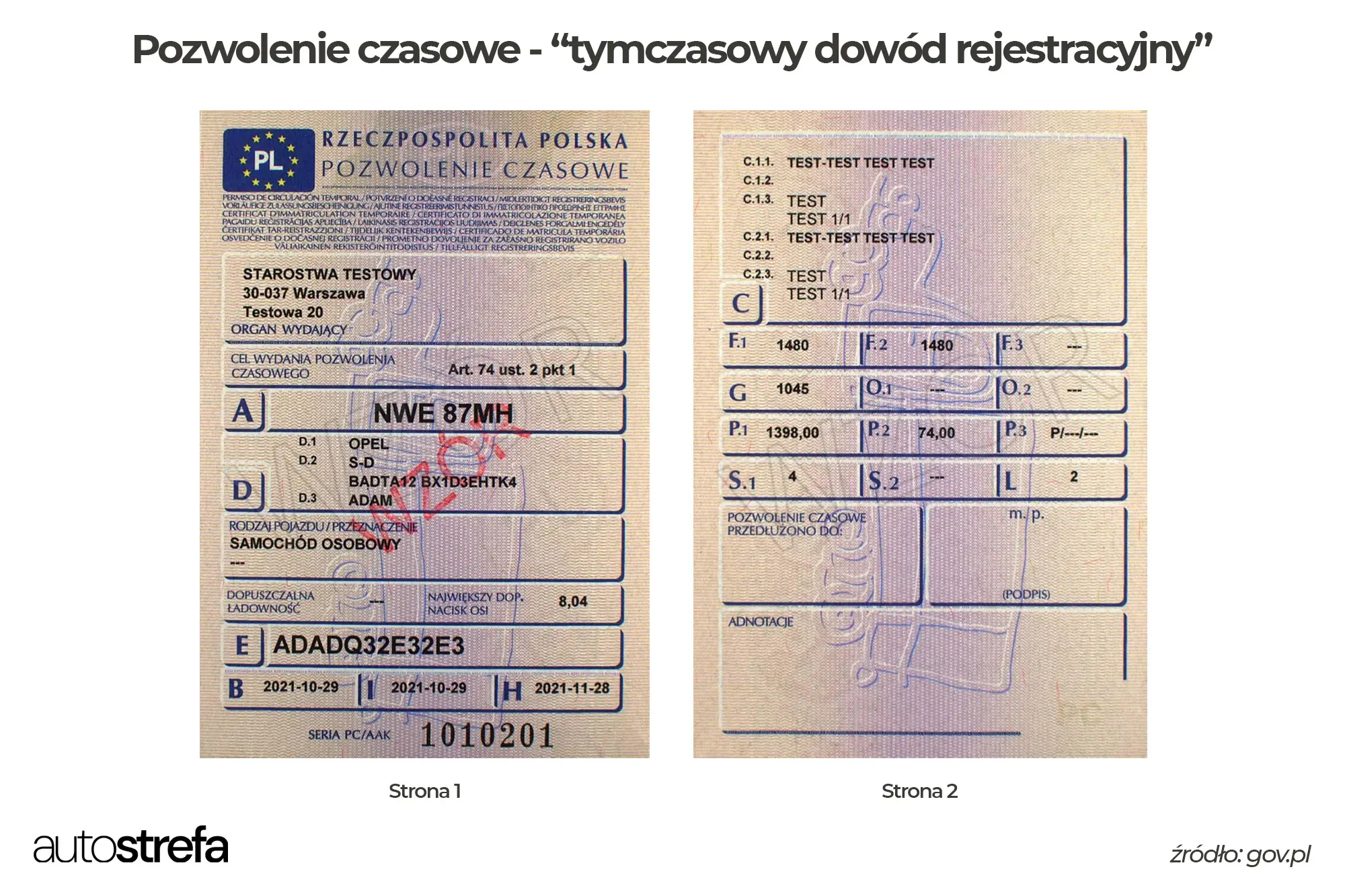 Tymczasowy dowód rejestracyjny – ważność, koszt, kary, zasady