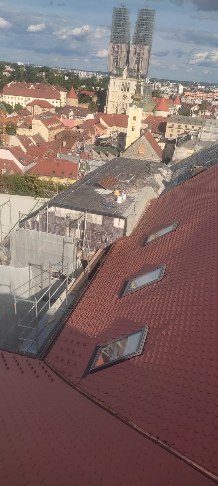 Obnova krova Gornjogradske gimnazije u Zagrebu