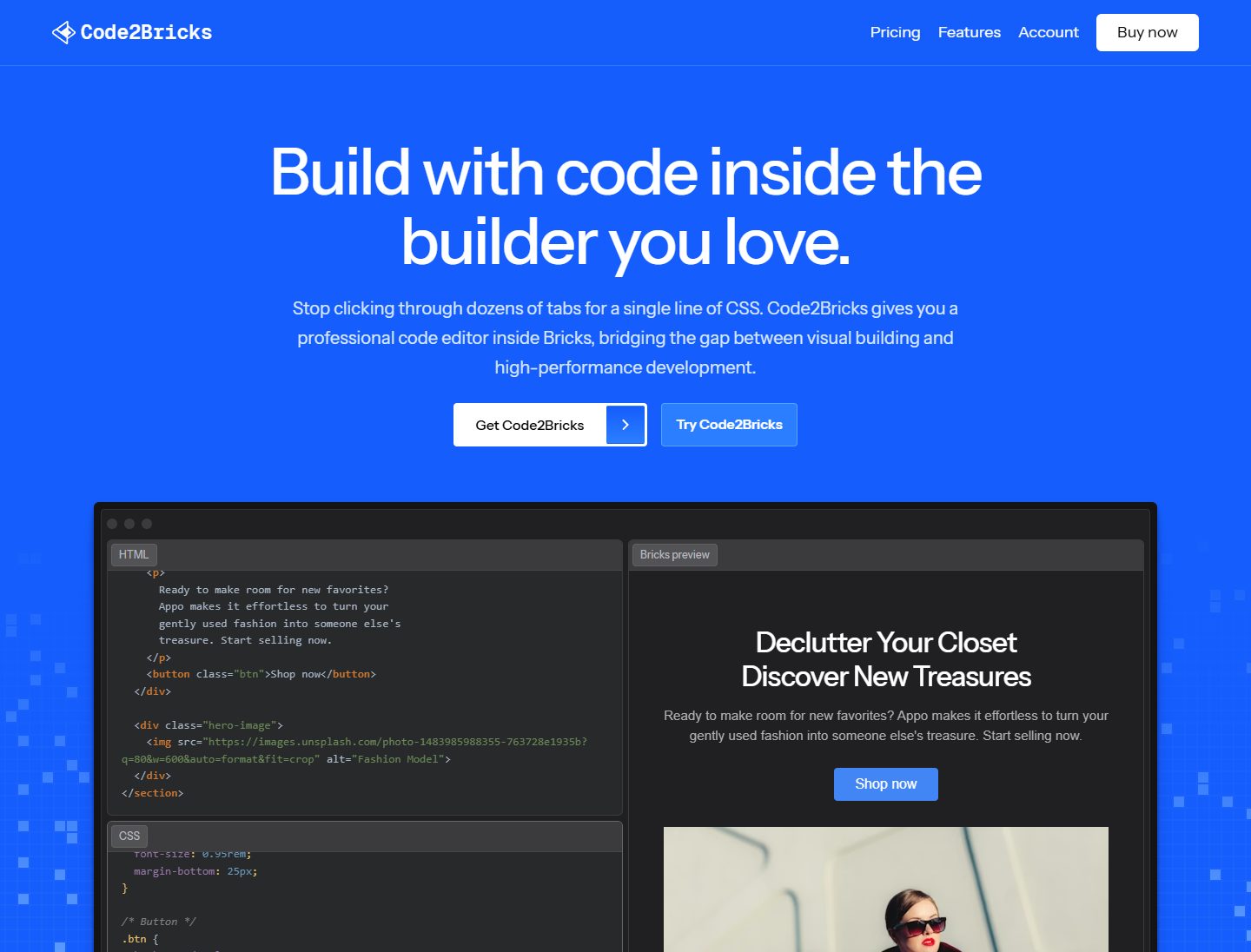 Code2Bricks | Code Editor Plugin for Bricks Builder Built with Bricks ...