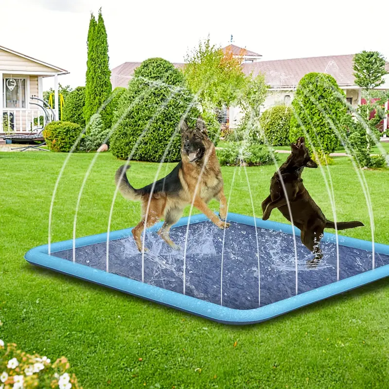 Dog Splash Pad - Foldable Pet Swimming Pool