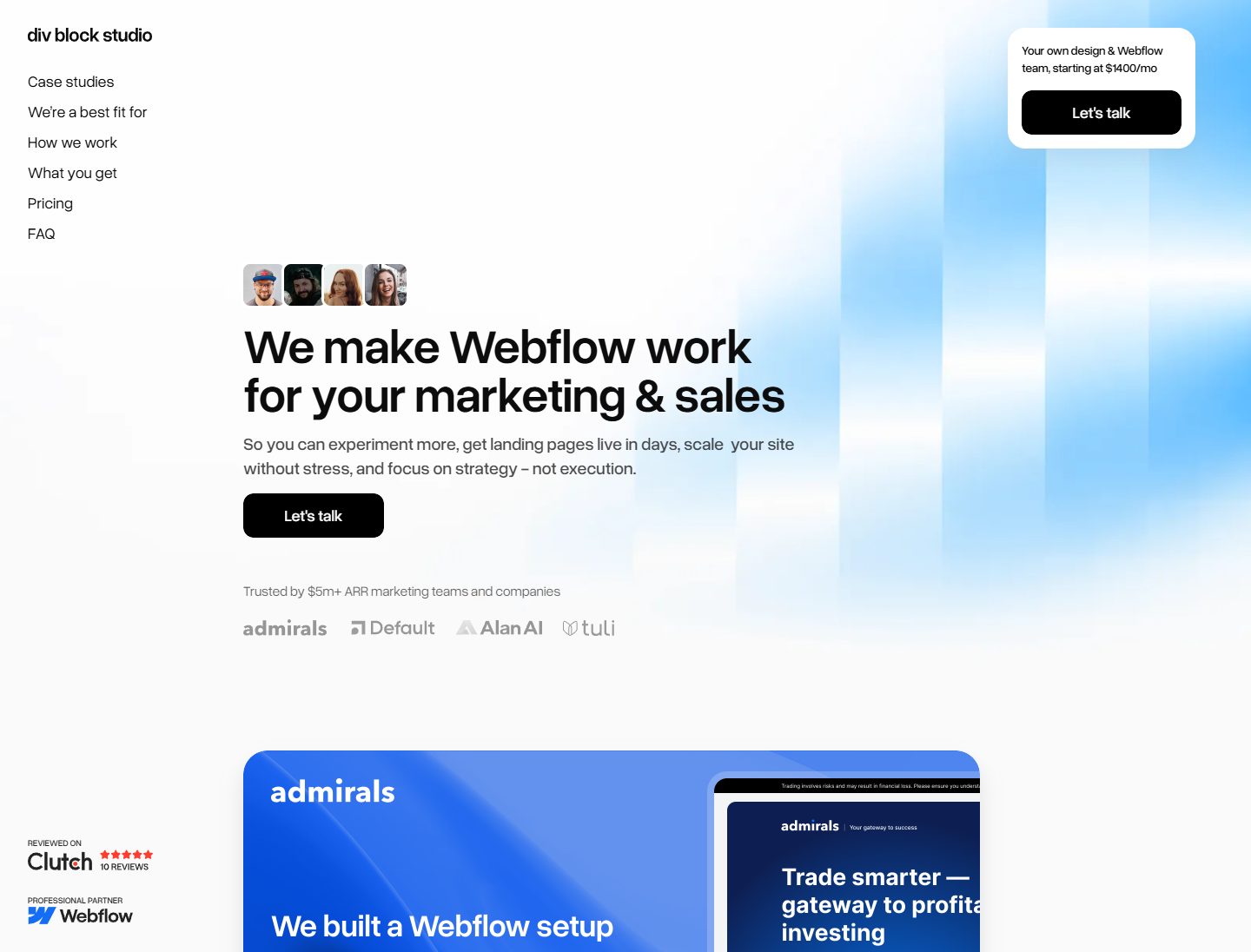 Div Block Studio | Fractional Webflow Agency Built with Webflow ...